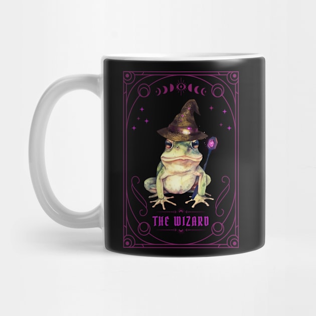 Whimsigoth Frog Tarot Card The Magician Dark Academia by bbreidenbach